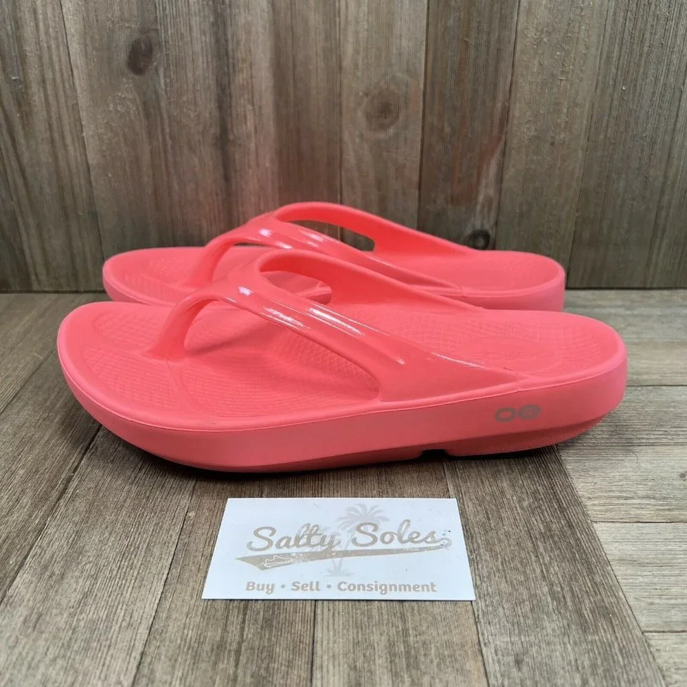 Oofos Oolala Pink Comfort Recovery Thong Flip Flop Sandals Women's 7 / 38_3